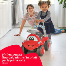 Carica l&#39;immagine nel visualizzatore di Gallery, Chicco Billy Walk&amp;Ride Eco+, Primi Passi Girello e Cavalcabile 2in1, Assemblaggio Semplice Manubrio Ergonomico, Ruote Larghe, Suoni e Luci di Guida, in Plastica Riciclata, Bambini 12-36 Mesi, Rosso