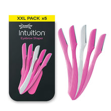 Carica l'immagine nel visualizzatore di Gallery, Wilkinson Sword Intuition Eyebrow Shaper, 5 rasoi per sopracciglia da donna