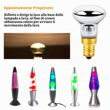 Carica l'immagine nel visualizzatore di Gallery, 6 Pezzi Lava Lampadina E14 30W R39 Lampadina a Incandescenza, Luce Calda 2700K, 340LM, AC 230V, Filamento R39 Attacco Pi
