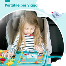 Carica l'immagine nel visualizzatore di Gallery, hahaland Montessori Busy Board di Feltro 1 2 3 Anni - Pannello Sensoriale Montessori Board Educativo - Giochi Bimba Bimbo Regalo Bambino Compleanno Natale