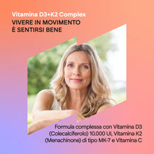 Carica l'immagine nel visualizzatore di Gallery, Vitamina D3 e K2 10000 UI - Immunità Ossa e Muscoli
