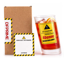 Carica l'immagine nel visualizzatore di Gallery, DFPRIME Bicchiere Ubriaco 40 Anni - Regalo 40 Anni Uomo Donna Divertente - Gadget Compleanno 40 Anni Originale - Bicchie