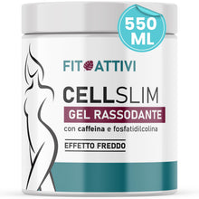 Carica l'immagine nel visualizzatore di Gallery, Crema Anticellulite Forte Rassodante Tonificante Effetto Freddo 550ml, Body Cream con Caffeina, Mentolo e Fosfatidilcoli
