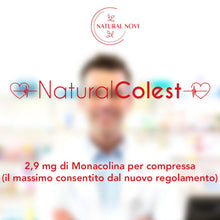 Carica l'immagine nel visualizzatore di Gallery, RISO ROSSO FERMENTATO NaturalColest 160 Compresse | oltre 5 MESI di fornitura | Con COENZIMA Q10 | 2,9mg Monacolina | Se