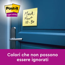 Carica l'immagine nel visualizzatore di Gallery, Post-It Foglietti Adesivi Super Sticky, Canary Yellow, 90 foglietti/blocchetto, 4+2 gratis, Giallo - Foglietti Post-it ad alta aderenza per appunti e promemoria