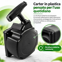 Carica l'immagine nel visualizzatore di Gallery, Topolenashop Avviamento a Strappo per Decespugliatore 33CC 43CC 52CC – Starter Autoavvolgente con Carter, Corda e Manico