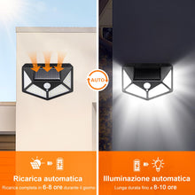 Carica l'immagine nel visualizzatore di Gallery, GRIFEMA Faretto LED solare da esterno con sensore, 2 pezzi