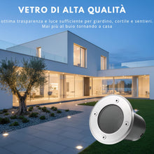 Carica l'immagine nel visualizzatore di Gallery, Voltix Faretto a LED Segnapasso Calpestabile da Esterno IP65, da Incasso a Terra per Viali, Sentieri e Giardino, Luce Ca
