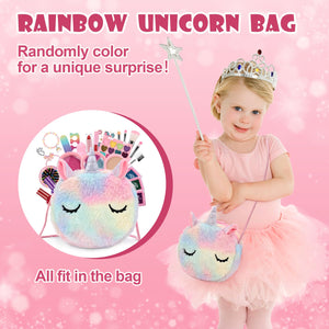 Anpro Trucchi Bambina Set, 41 Pezzi Set di Trucchi per Bambini e Bambine, per ragazze, Giocattoli, Halloween, Natale, Regalo di Compleanno per Ragazze 4, 5, 6, 7, 8, 9, 10 anni