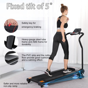 ISE Tapirulan, Tapis Roulant Elettrico Pieghevole, Motore750W, Folding Treadmill con Schermo LCD per Velocità, Tempo, Distanza e Calorie, Ideale per Casa/Ufficio, Tapirulan Elettrico Offerte Bluetooth