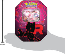 Carica l'immagine nel visualizzatore di Gallery, Pokémon: scatola da collezione Team Rocket - Mewtwo-ex del GCC Pokémon (una carta promozionale olografica e quattro buste di espansione)