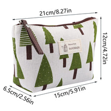 Carica l'immagine nel visualizzatore di Gallery, 4 Pezzi Borsa Cosmetica in Tela, Borsa Trucchi Stampate Pochette Donna da Borsa Multifunzionale Portatile Borsa da Viaggio con Cerniera per Regali Natale Donna Bambina Viaggi e Deposito
