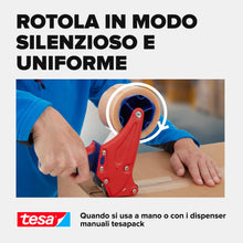 Carica l'immagine nel visualizzatore di Gallery, tesapack Nastro Adesivo UNIVERSAL - 66m x 50mm, Trasparente - 6 Rotoli