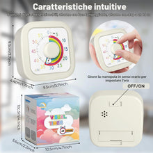 Carica l'immagine nel visualizzatore di Gallery, ZLPBAO Timer Vsivo Bambini, Rainbow Timer Visivo da 60 Minuti Conto alla Rovescia Silenzioso di Gestione