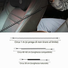 Carica l'immagine nel visualizzatore di Gallery, Acecene Cavo a spirale da USB C a Lightning [2 pezzi], MFi Certified Carplay cavo di ricarica iPhone corto, 2.4A USB C a