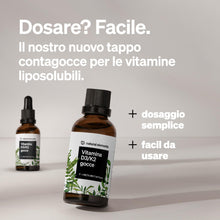Carica l'immagine nel visualizzatore di Gallery, Vitamina D3 + K2 in gocce 50 ml – Premium alto dosaggio, liquida