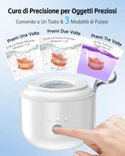 Carica l'immagine nel visualizzatore di Gallery, JeaTone Pulitore Ultrasuoni, Pulitore Ultrasuoni Apparecchio Denti