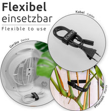 Carica l'immagine nel visualizzatore di Gallery, ECENCE Fascette Cavi Riutilizzabili a Strappo Nylon, Set da 25