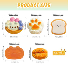 Carica l'immagine nel visualizzatore di Gallery, 5 Pezzi Squishy Set,Fufu Squishy,Mochi SquishyGiocattoli da Schiacciare