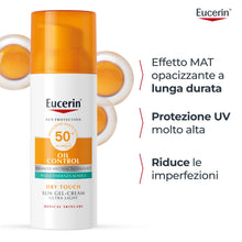 Carica l'immagine nel visualizzatore di Gallery, Oil Control Sun Gel-Creme Spf50+ Eucerin® 50ml