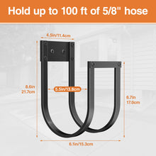 Carica l'immagine nel visualizzatore di Gallery, pickpiff Pantaloni da giardino Holder Wall Mount – Metal Water Hose Hanger per Esterni, gancio durevole per giardino, ga