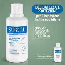 Carica l'immagine nel visualizzatore di Gallery, Saugella Dermoliquido, Detergente Intimo Quotidiano, pH Fisiologico, 500 ml