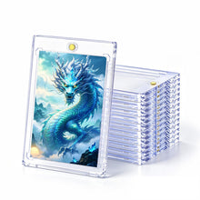 Carica l'immagine nel visualizzatore di Gallery, Wigearss 10 Pezzi 35PT Carte Cornici Acriliche Magnetiche Trasparente Protezione UV Custodie per Carte Magic, MTG, Sport