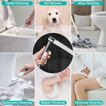 Carica l'immagine nel visualizzatore di Gallery, Doccetta per Bidet e Lavandino Kit Include 1 Doccetta per Lavandino, 1 Deviatore per Rubinetto e 1 Tubo Doccia da 1,5m, 
