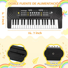 Carica l'immagine nel visualizzatore di Gallery, Pianola Tastiera 37 Tasti Scuola Media Bambini con Microfono, Shayson Elettronica Musicale Tastiera Strumento Multifunzione, Portatile, Educativo, Regalo per Ragazzi Ragazze 3+ Anni
