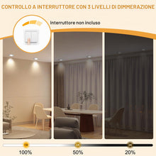 Carica l'immagine nel visualizzatore di Gallery, 3CCT Faretti LED da Incasso per Cartongesso 230V Dimmerabile 68mm 5.5W IP44 Faretto Incasso Ultra Piatti Faretti LED Sof