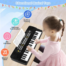 Carica l'immagine nel visualizzatore di Gallery, Pianola Bambini 37 Tasti, Tastiera Musicale Pianoforte con Microfono