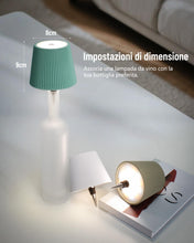 Carica l'immagine nel visualizzatore di Gallery, Beaeet lampada bottiglia LED Nero, ricaricabile USB-C, senza fili, IP54, 3 tonalità dimmerabili, per bottiglie in vetro 