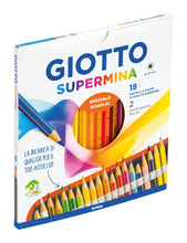 Carica l'immagine nel visualizzatore di Gallery, Fila Pastelli Giotto Supermina Ast 18 +2 Matite Lyra Temagraph In Grafite