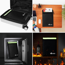 Carica l'immagine nel visualizzatore di Gallery, FLASLD Porta Documenti Impermeabile e Ignifuga Borsa Porta Documenti Moto Borsa di Sicurezza per Barca Impermeabile Viag
