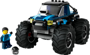 LEGO City Monster Truck Blu, Giocattolo Fuoristrada Off-Road da Costruire, Giochi per Bambini e Bambine da 5 Anni in su con Costruzioni, Regalo Divertente con Minifigure del Pilota del Veicolo 60402