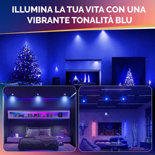 Carica l'immagine nel visualizzatore di Gallery, Bonlux GU10 Lampadine LED Blu, 5W GU10 Luce Spot Colorata blu AC 220-240V 120 Gradi Angolo di Fascio 50W MR16 GU10 Sosti
