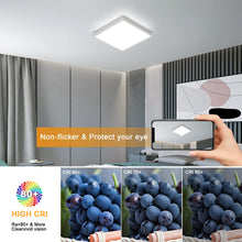 Carica l'immagine nel visualizzatore di Gallery, DELIPOP LED Plafoniera Dimmerabile con Telecomando, 24W 3000-6500K RGB