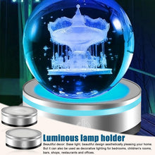 Carica l'immagine nel visualizzatore di Gallery, Base luminosa a LED, 2 pezzi di luci a LED, 6 colori, rotonde, con interruttore touch sensibile, base luminosa, base LED