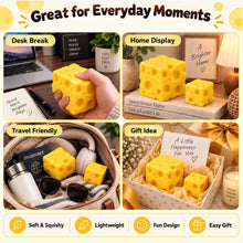 Carica l'immagine nel visualizzatore di Gallery, Squishy Formaggio 2 Pezzi, Giocattolo Antistress da Spremere, Cheese Squishy per Adulti, Gioco Sensoriale Tattile Fidget