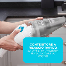 Carica l'immagine nel visualizzatore di Gallery, BLACK+DECKER Aspirapolvere portatile senza fili da 3,6 V, NVC115JL-QW