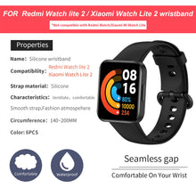 Carica l'immagine nel visualizzatore di Gallery, BDIG 6PCS Cinturini per Xiaomi Watch Lite, Braccialetto Redmi Watch Cinturino in Silicone Colorato di Ricambio Strap Pro
