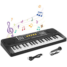 Carica l'immagine nel visualizzatore di Gallery, Pianola Tastiera Bambini, Tastiera Elettronica Portatile 37 Tasti con Micro