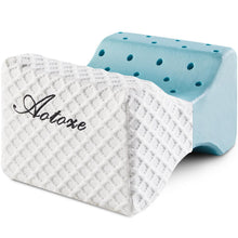 Carica l'immagine nel visualizzatore di Gallery, AOTOZE Cuscino ortopedico per gambe per chi dorme sul fianco, in memory foam, ergonomico, per ginocchia, 25 x 20 x 16 cm