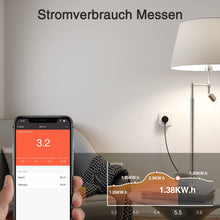 Carica l'immagine nel visualizzatore di Gallery, GHome Smart Presa intelligente Wi-Fi con USB, presa Alexa, confezione da 4 pezzi, misura il consumo energetico, presa WiFi con telecomando, controllo vocale e timer, compatibile con Alexa, Google Home