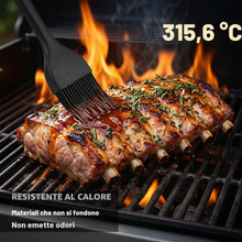 Carica l'immagine nel visualizzatore di Gallery, LINKWAY Set di 2 pennelli da cucina in silicone, senza BPA e resistenti al calore, per cuocere, grigliare e marinare (gr
