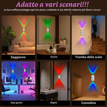 Carica l'immagine nel visualizzatore di Gallery, Applique da Parete Interno, 2pcs Lampada da Parete con Sensore di Movimento, Applique intelligente,Luci LED Camera Plafo
