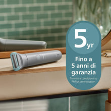 Carica l'immagine nel visualizzatore di Gallery, Philips Bodygroom series 3000 - Rifinitore per uomo tripla protezione, Rifinitura e rasatura intima, Preciso e confortevole sulla pelle, Impermeabile al 100%, 80 minuti di autonomia, Modello BG3480/15