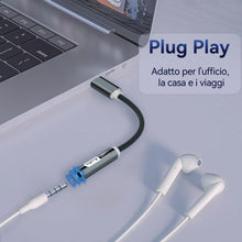 Carica l'immagine nel visualizzatore di Gallery, YISH Adattatore USB C Jack 3.5mm：Adattatore Cuffie USB Type C a Jack 3.5mm