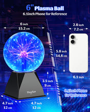 Carica l'immagine nel visualizzatore di Gallery, Theefun Sfera al Plasma 6 Pollici, Lampada al Plasma Magica Touch e Sound, Plasma Ball Interattivo Educativo di Fisica, 