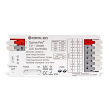 Carica l'immagine nel visualizzatore di Gallery, Smart 5 in 1 ZigBee 3.0 LED Strip Controller Pro per RGBCCT RGBW RGB CCT e 5 strisce LED Cob bianche, compatibile con Zi